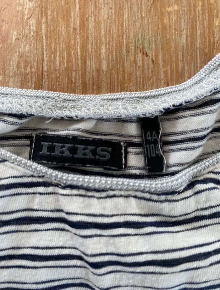 Lot de 2 tee-shirts IKKS 4 ans - photo numéro 4