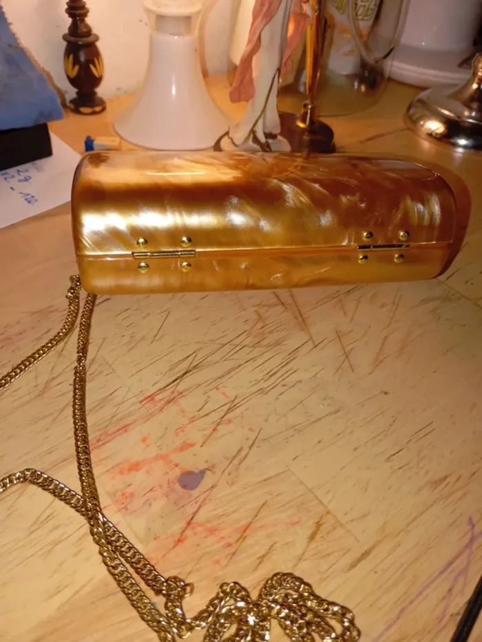 Sac vintage nacré magnifique - photo numéro 6