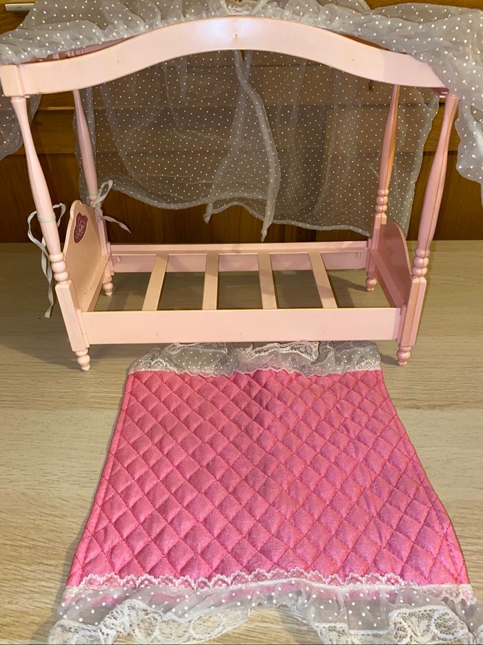 Barbie Mattel poupée lit baldaquin vintage dream glow bed 1985 - photo numéro 6