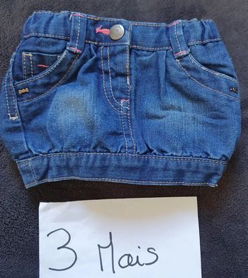 Jupe en jeans, 3 mois