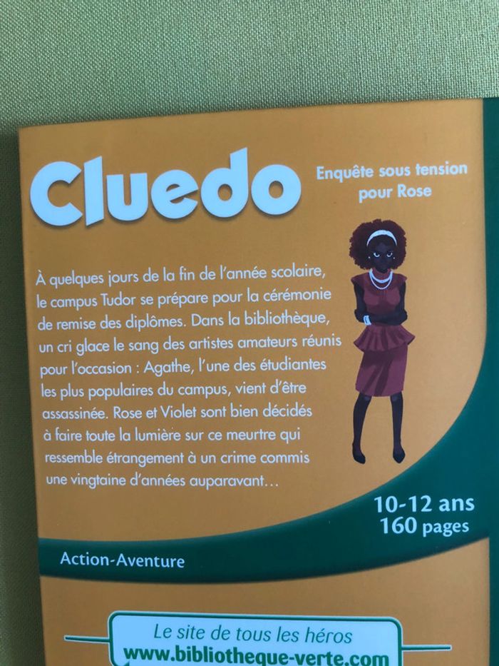 Livre bibliothèque verte cluedo - photo numéro 3