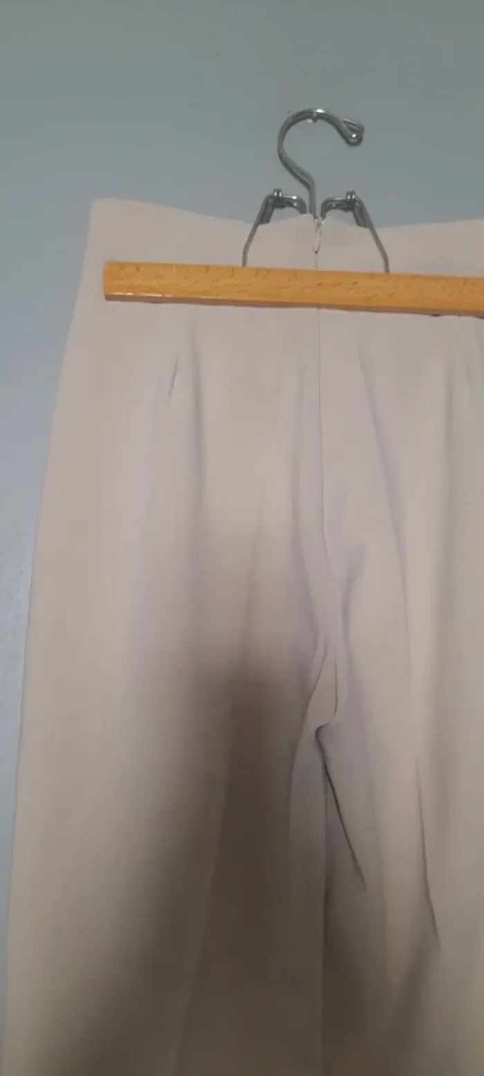 Pantalon tailleur beige - photo numéro 7