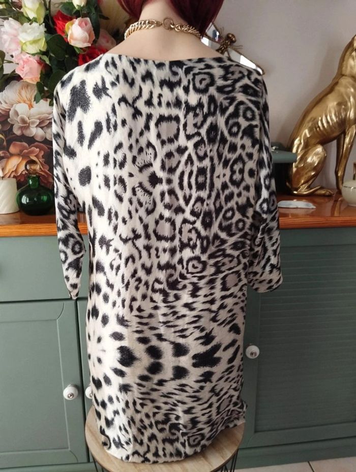 🐆Robe Légère Satin Imprimé Léopard Zara T36/38🐆 - photo numéro 9