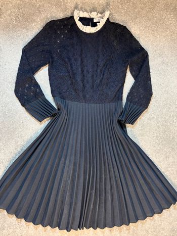 Robe Sandro S/36 Bleu Marine Col Blanc 