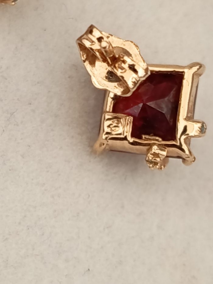 Boucles d'oreilles plaqué or. - photo numéro 6