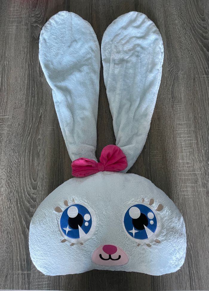 Peluche coussin tête de lapin - photo numéro 4
