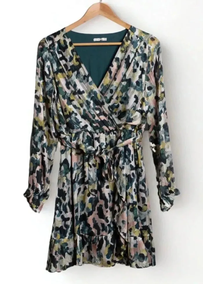 Robe multicolore à motif abstrait Lili & Lola Taille M - photo numéro 2