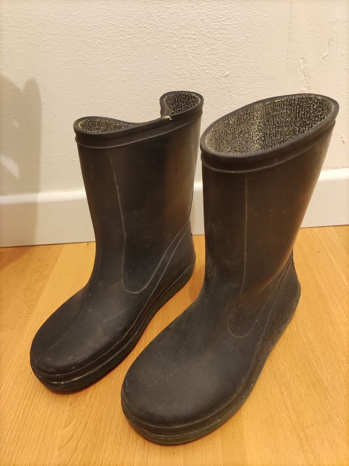 Bottes de pluie jardin marine pointure 27