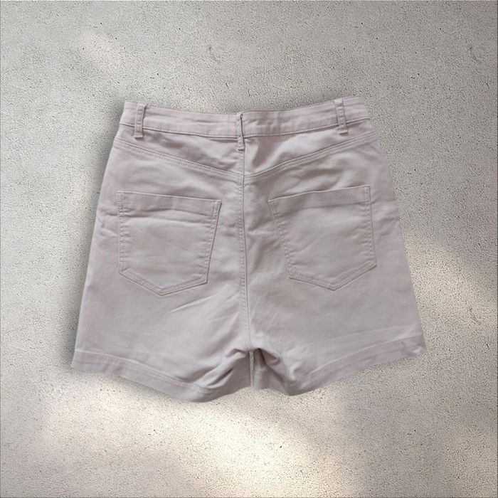 Short en jean taille haute rose clair taille 38 - photo numéro 2