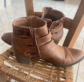 Bottines marron, taille 37