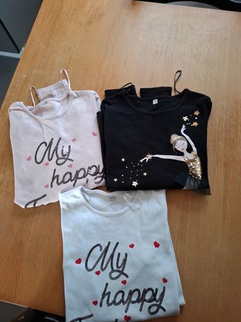 Lot t shirt manches longues
