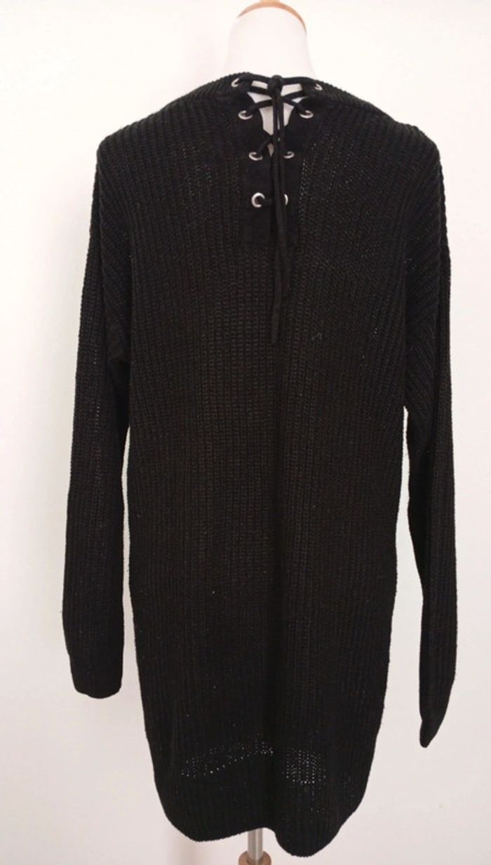 Robe pull tricot noir. Taille L - photo numéro 2