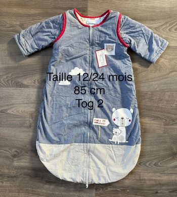 Gigoteuse turbulette avec manches amovibles taille 12/24 mois Premaman