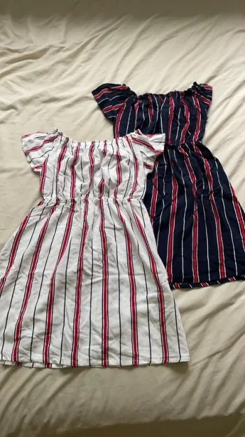 Lot de 2 robes rayés