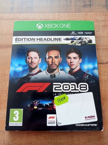 Jeu xbox one edition headline f1 2018