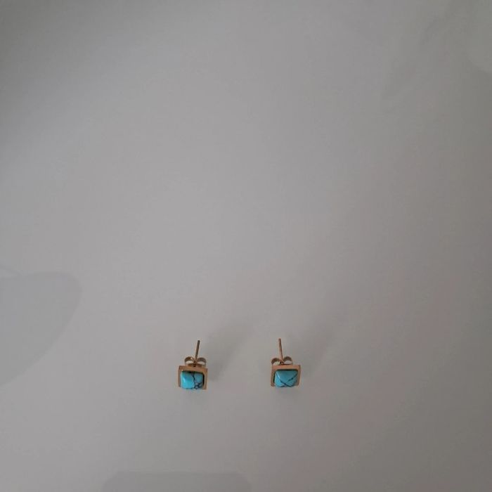 Parure maille serpent doré et turquoise - photo numéro 9