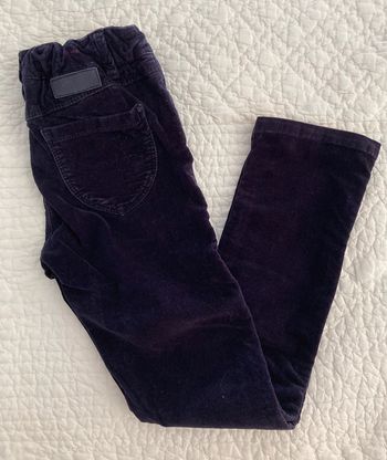 Pantalon velours ras marine Okaïdi 8 ans