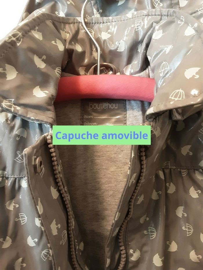 Manteau fille imperméable 18 mois - photo numéro 2