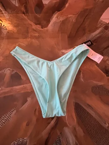 Bas de maillot de bain Etam brésilien High bleu turquoise 36