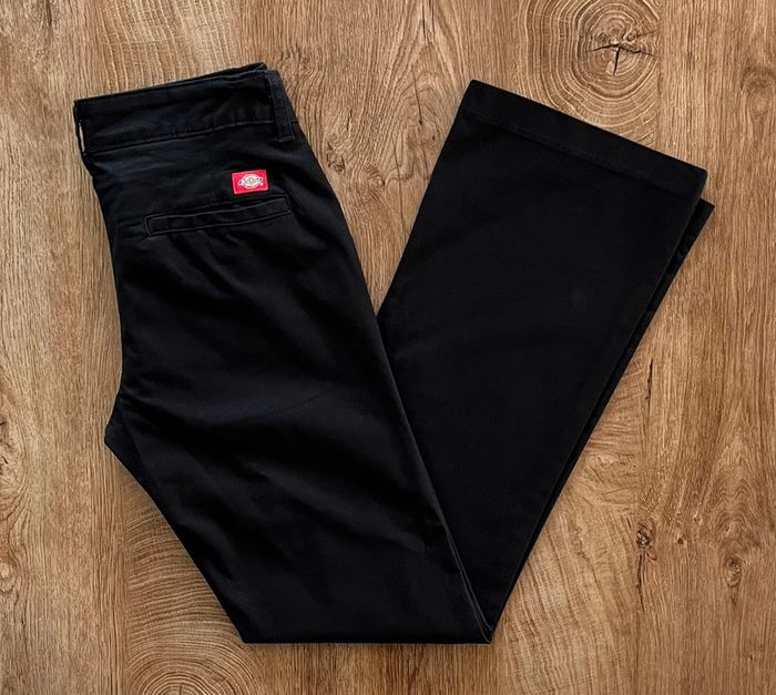 Pantalon évasé/flare/bootcut noir Dickies, femme, taille 2 R (W 26 = 36 taille française) - photo numéro 2