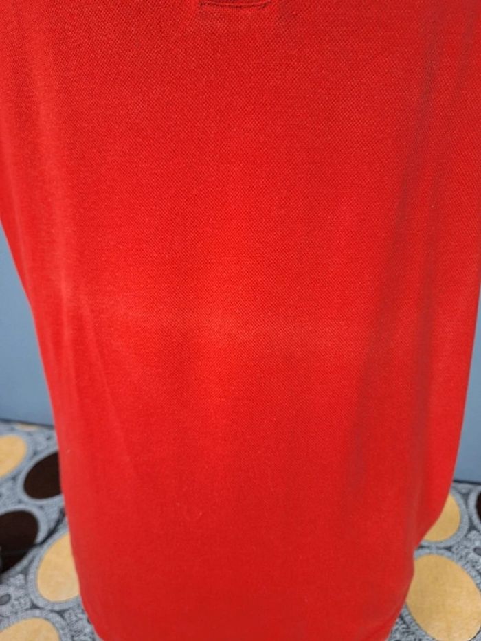 polo vintage Adidas manche courte homme rouge / taille L brodé (366) - photo numéro 5