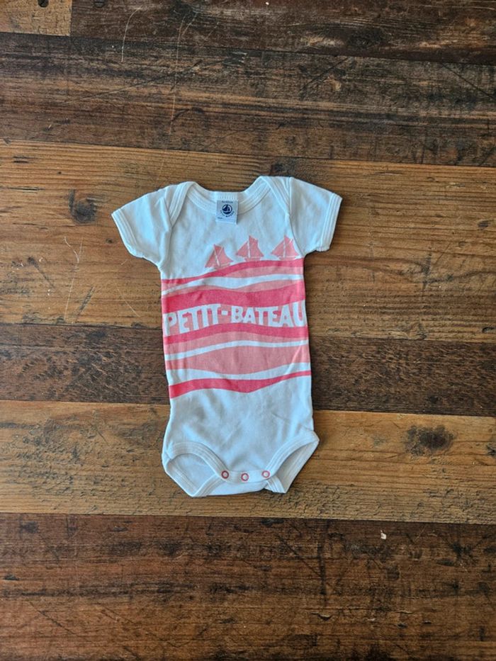 Bodie manches courtes Petit Bateau 3mois bébé fille