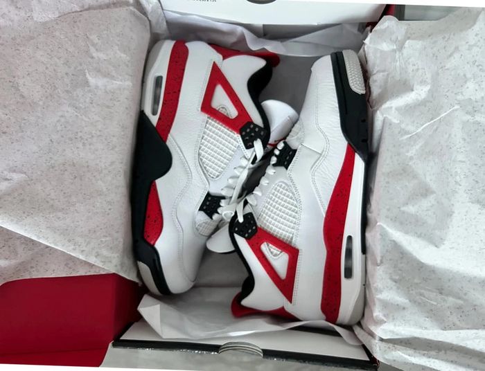 Air Jordan 4 rétro Red Ciment - photo numéro 3