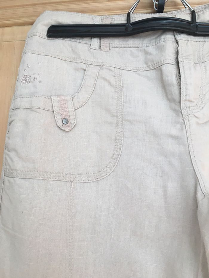 Pantalon beige Cache Cache taille 38 - photo numéro 2