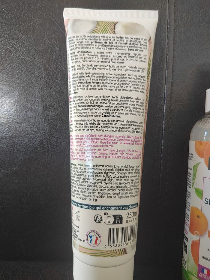 Routine démêlant spray et crème coslys vegan - photo numéro 4