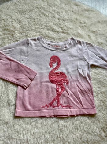 Pull flamant rose DPAM 2 ans - 92 cm
