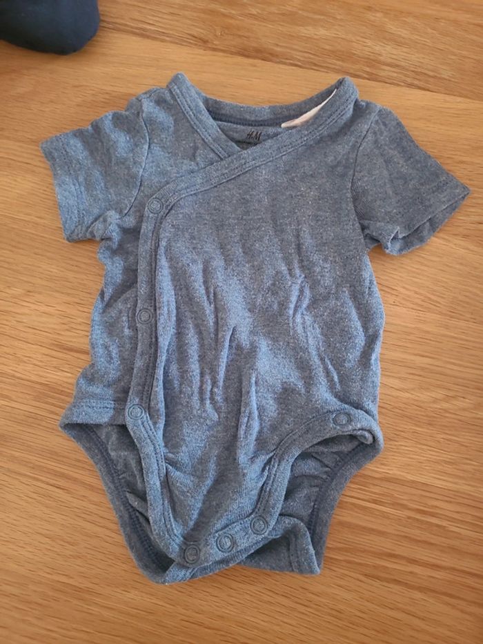 Salopette en velours 56cm + bodie - photo numéro 2