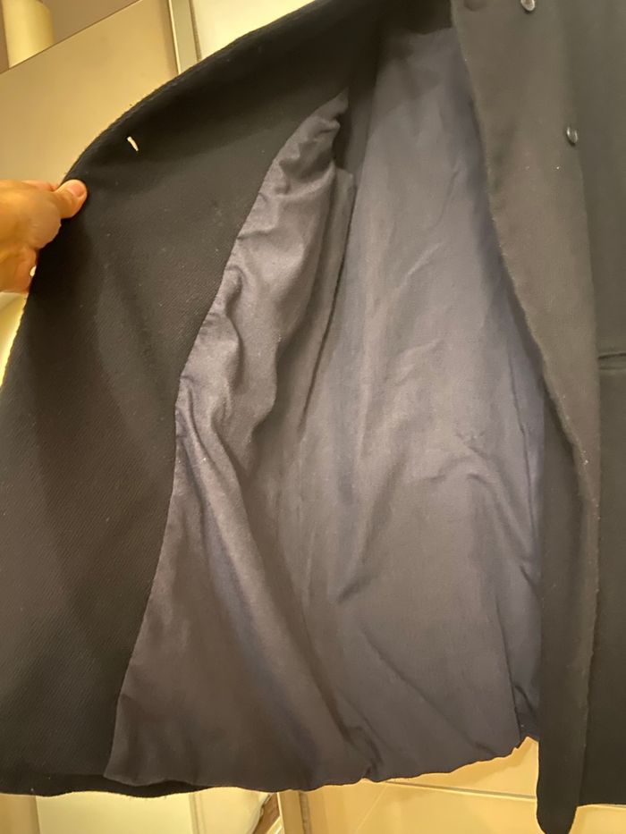 Manteau marine laine 38 - photo numéro 7