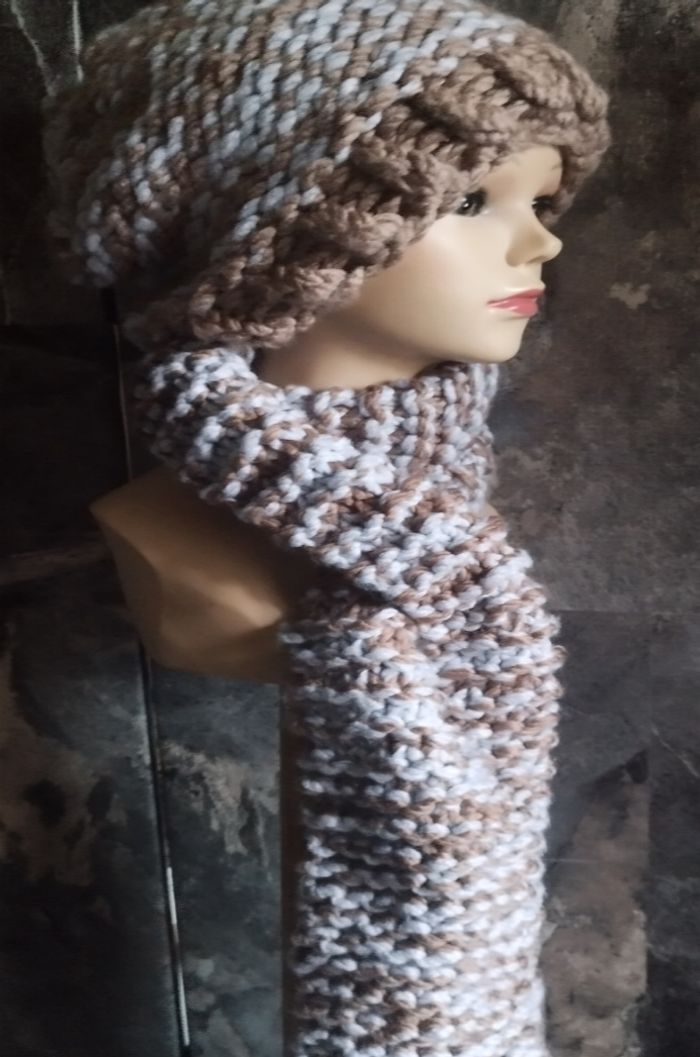 Ensemble Bonnet Écharpe Unisexe - photo numéro 3