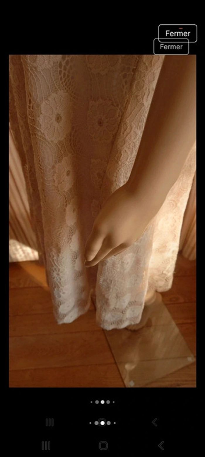 Magnifique Robe dentelles beige Paprika L - photo numéro 6