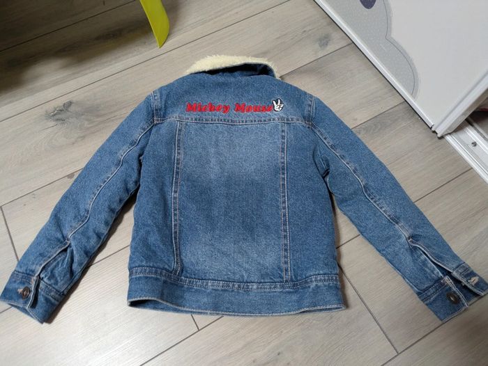 Veste en jeans polaire mickey Disney 4 ans - photo numéro 4