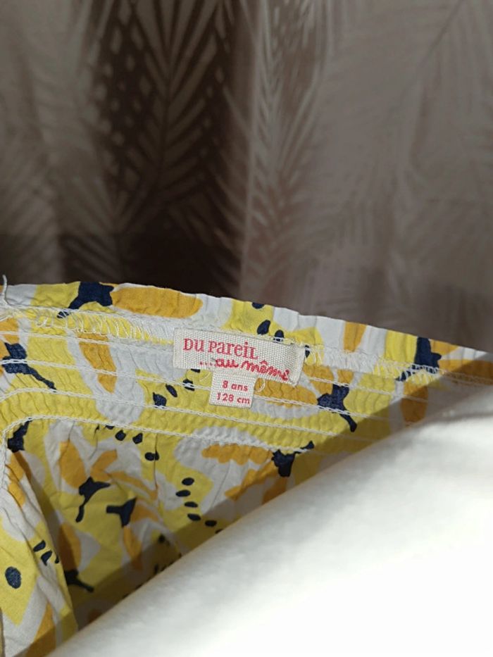 Belle robe jaune fleuri ⭐8ans⭐DPAM - photo numéro 2