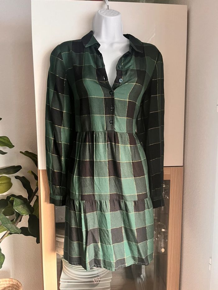 Robe chemise à carreaux - photo numéro 2