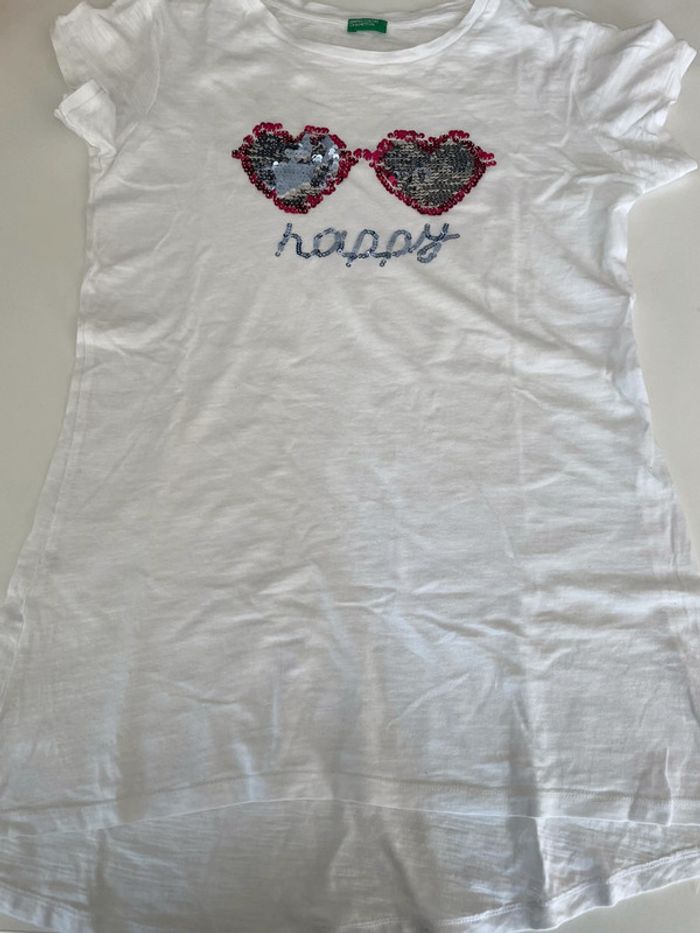 Benetton tee shirt MC long T 12ans