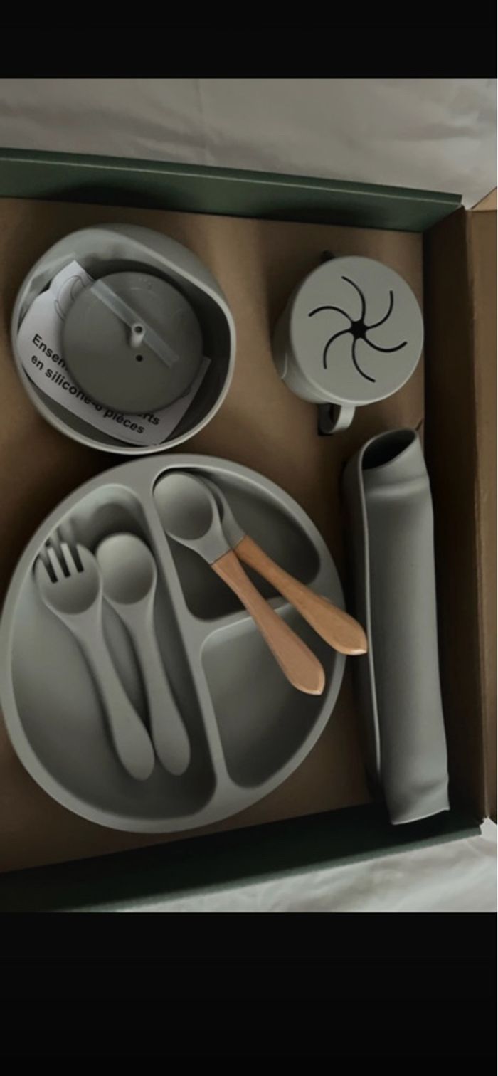 Set de repas en silicone pour enfant 10 pièces - photo numéro 8