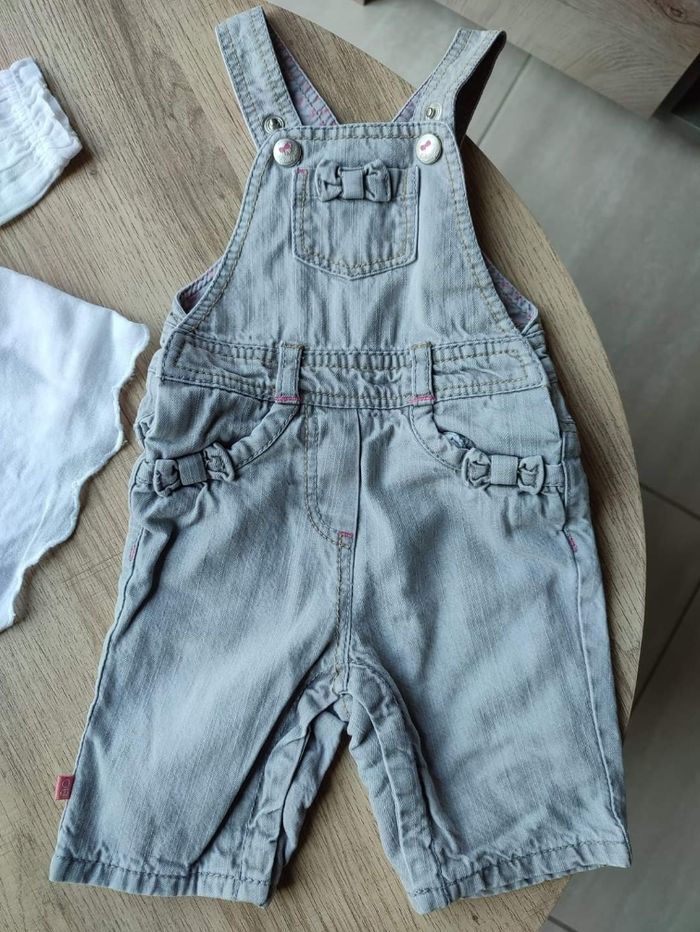 Taille 1 mois : salopette , blouse chemisier - photo numéro 2