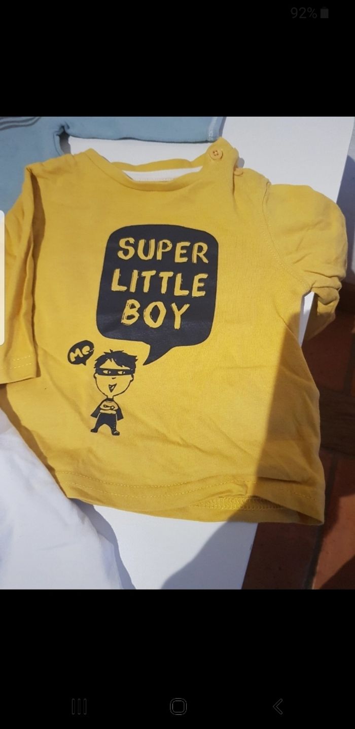 Lot de 3 t.shirts bébé taille 3 mois - photo numéro 3