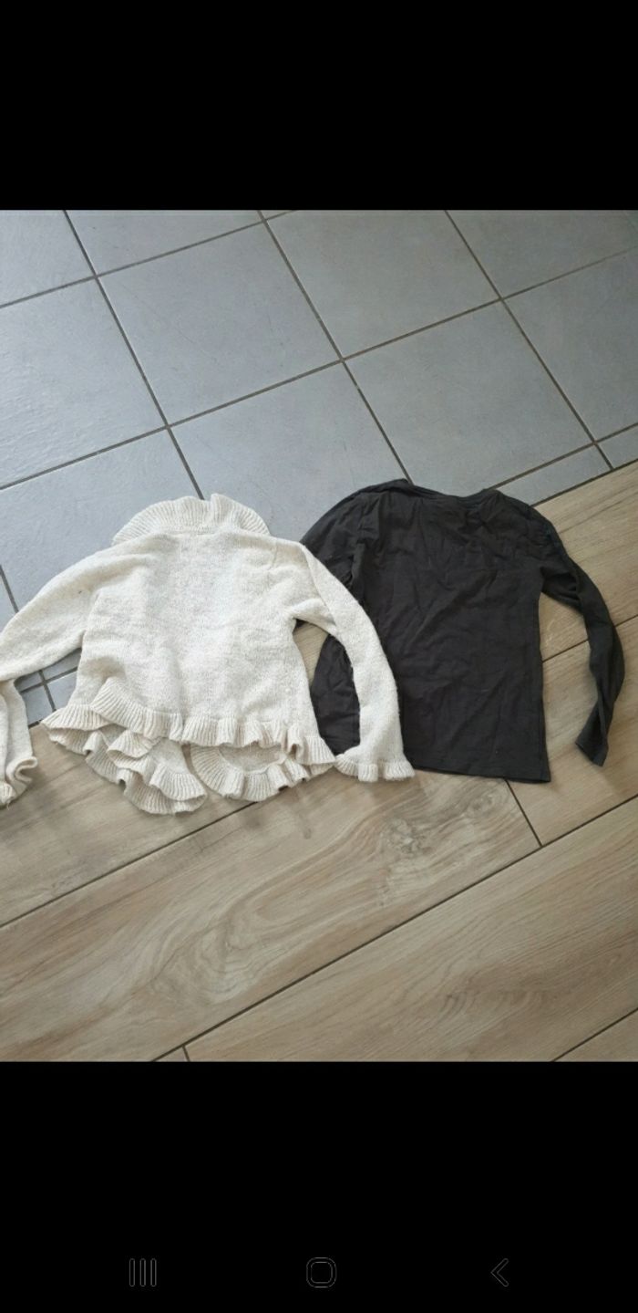 Veste gilet t-shirt zara fille 5/6 ans - photo numéro 6
