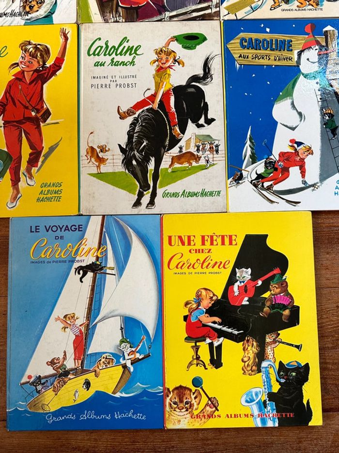 Pierre Probst TBE - Lot de 8 Grands Albums Hachette Caroline livres anciens éditions originales - photo numéro 4