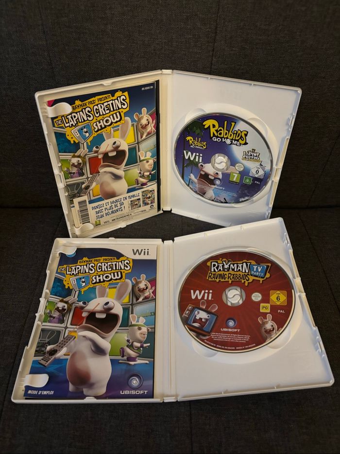 Lot 2 jeux lapins crétins  Wii - photo numéro 3