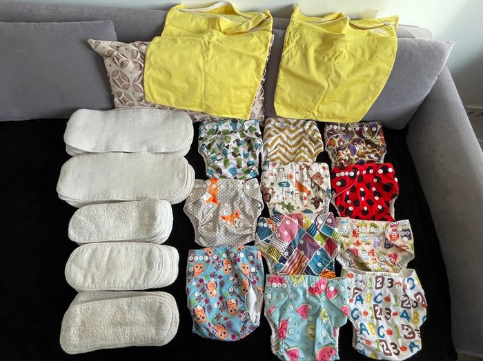 Lot couches lavables