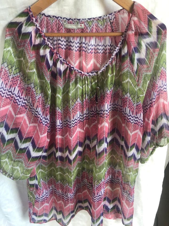 #blouse #tunique #voile #blancheporte #54