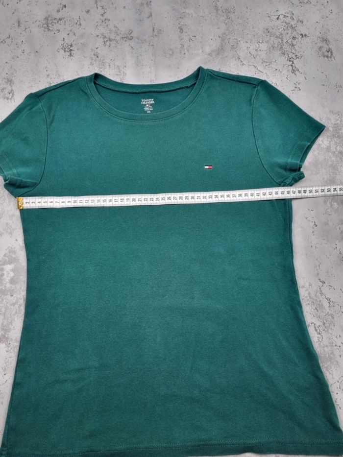T-shirt Tommy Hilfiger vert sapin – Taille L Femme - photo numéro 8