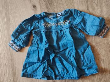 Robe effet jean fine-6mois