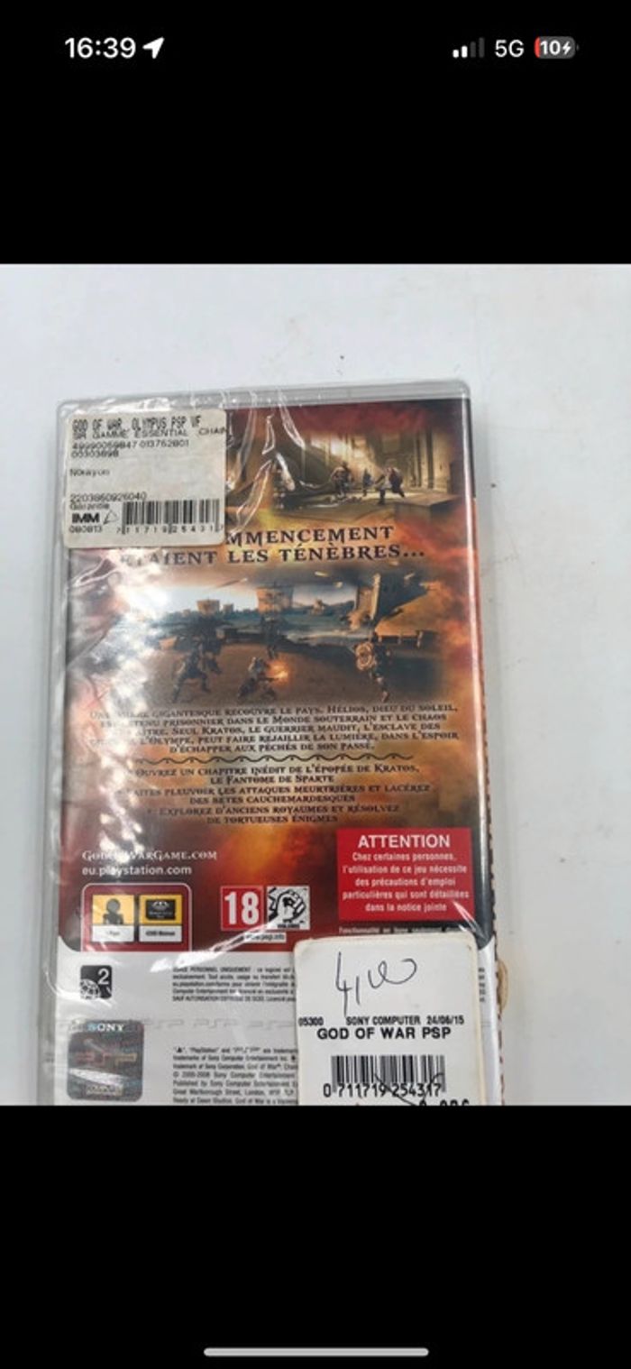 God Of War Chains of Olympus PSP neuf sous blister - photo numéro 2