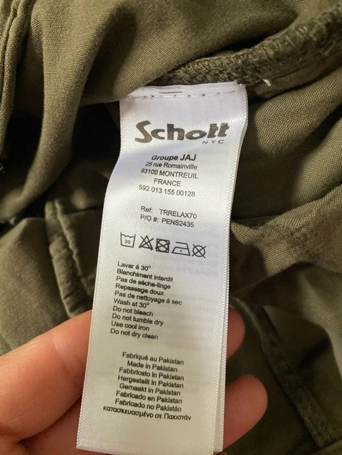 Pantalon Cargo Kaki Schott W38 Taille 48-50 - photo numéro 8